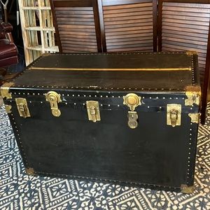 Big Black and Gold Chest